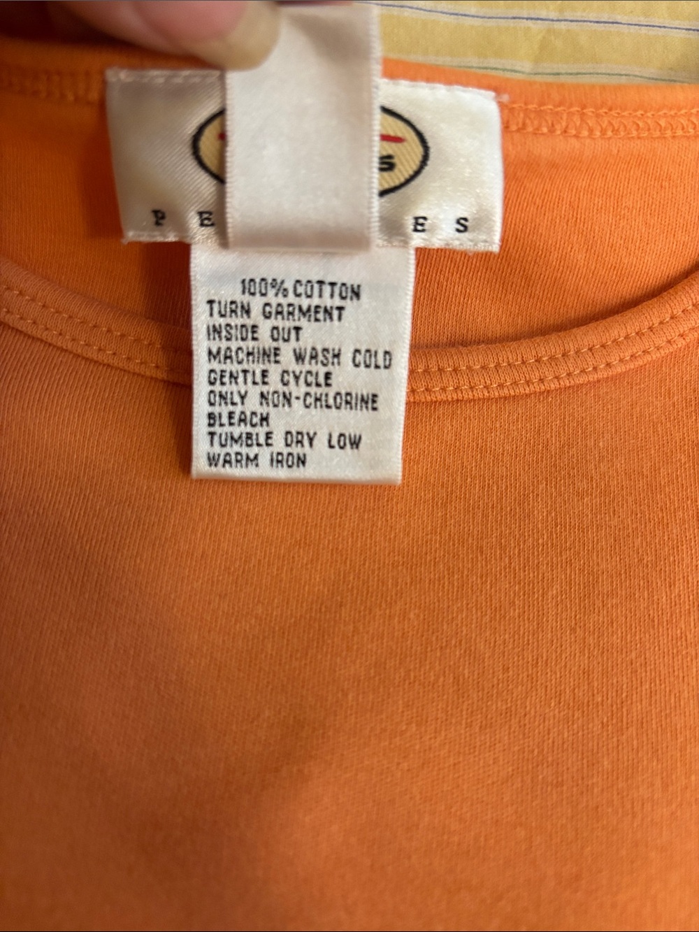 Talbots Women’s Petite M Bright Orange Short Sleeve Crewneck Tee - Picture 3 of 7